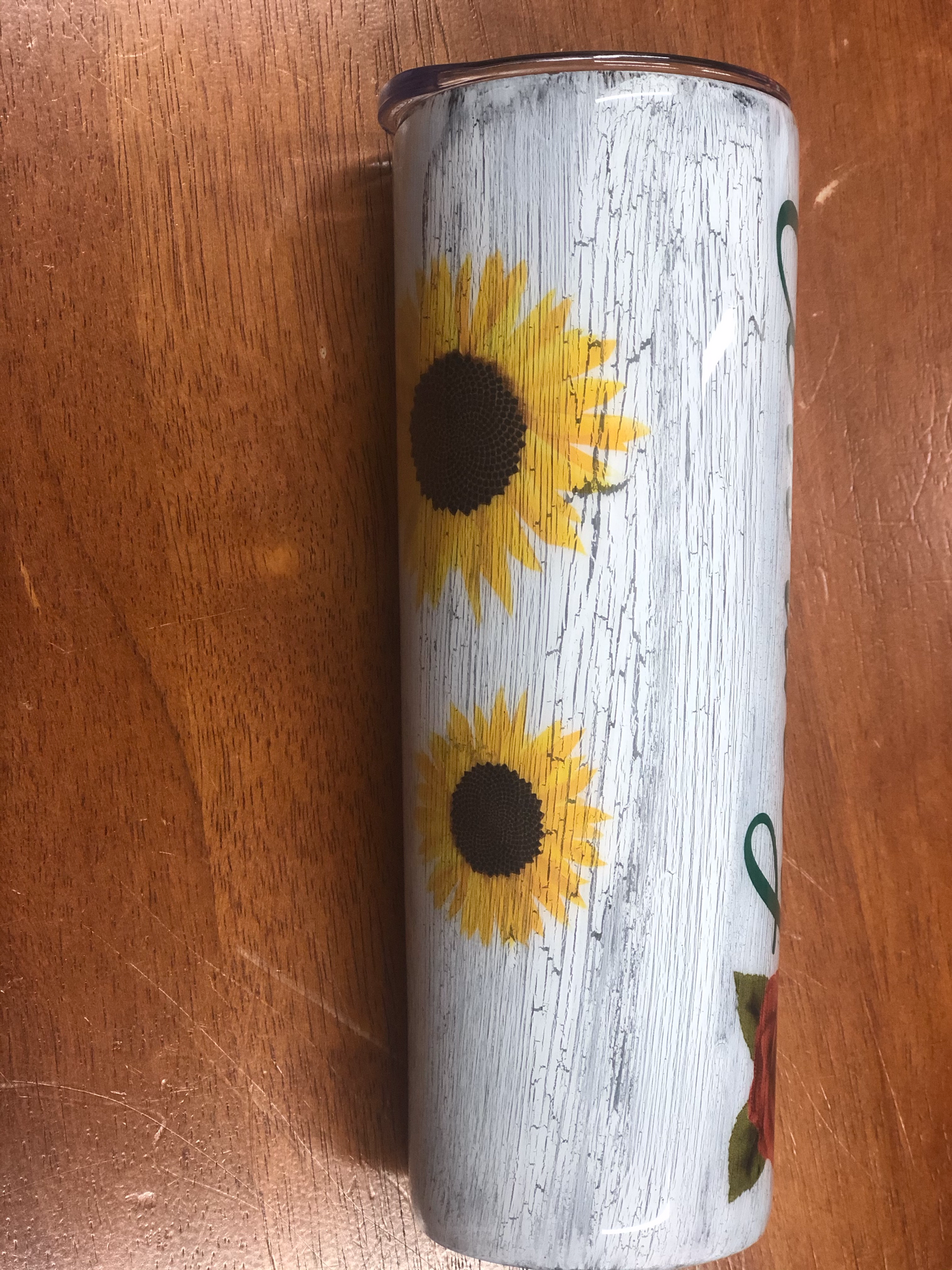 20 oz Sunflower & Rose Tumbler