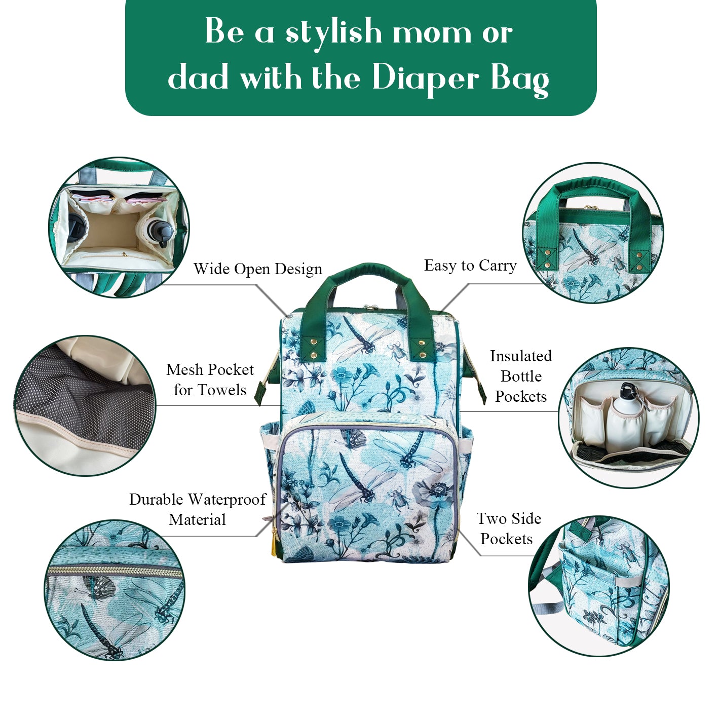 Carry All Diaper Bag-Jungle