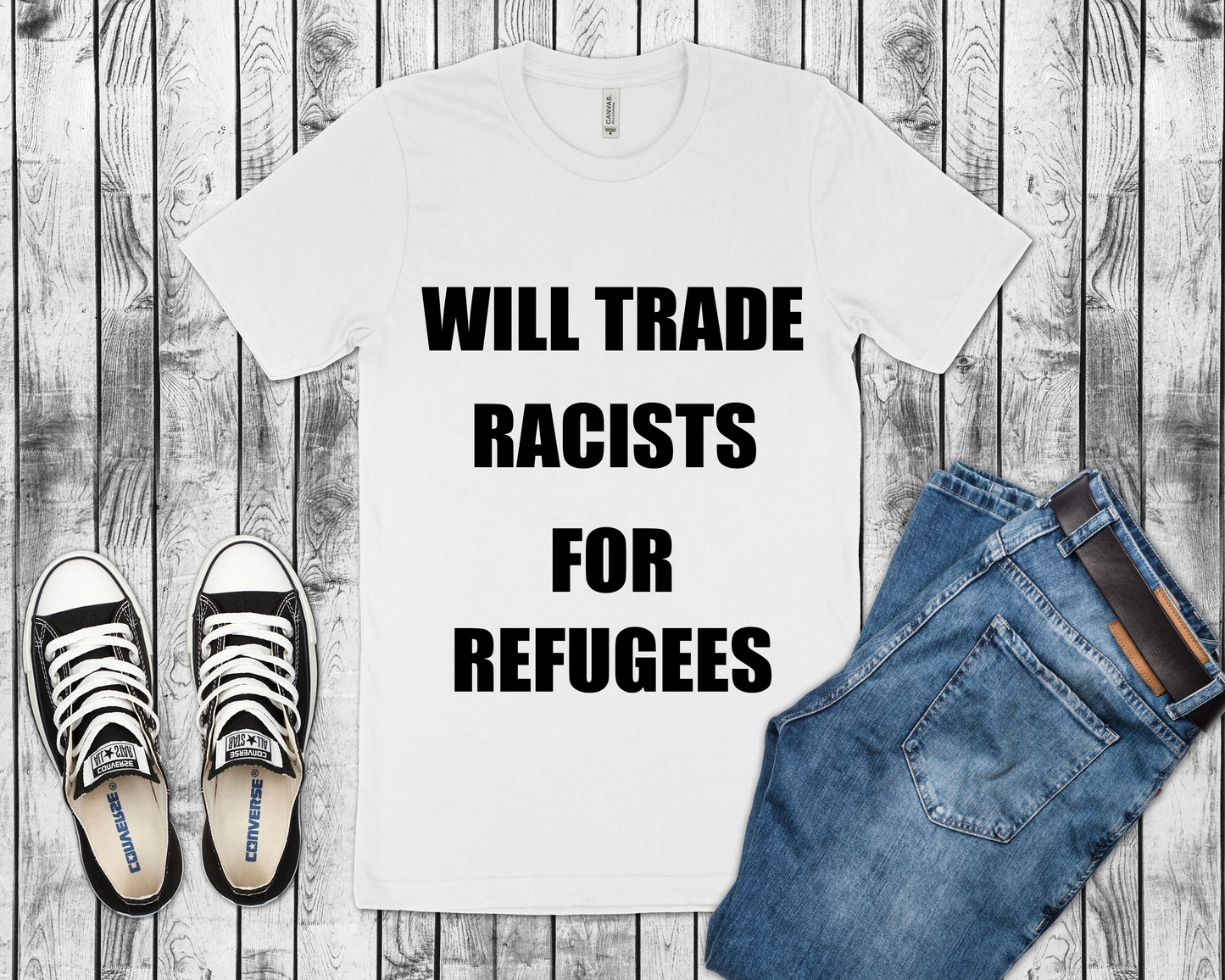 Racists for Refugees Tee